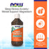 NOW Supplements, Liquid Magnesium with Trace Mineral, Nervous System Support*, 8-Ounce (237 ml) Vitamins & Supplements NOW Foods USA