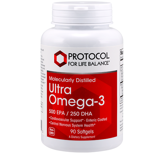 Protocol for Life Balance, Ultra Omega-3, 500 EPA / 250 DHA, 90 Softgels Vitamins & Supplements Protocol For Life Balance