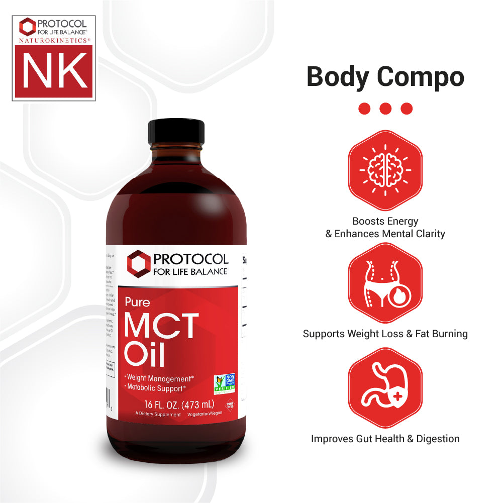 Protocol for Life Balance, Pure MCT Oil, 16 fl. oz. (473 mL) Vitamins & Supplements Protocol For Life Balance