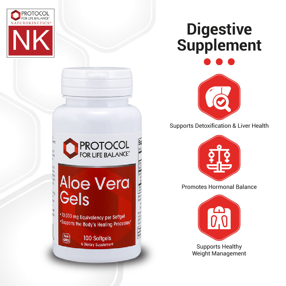Protocol for Life Balance, Aloe Vera Gels, 100 Softgels Vitamins & Supplements Protocol For Life Balance