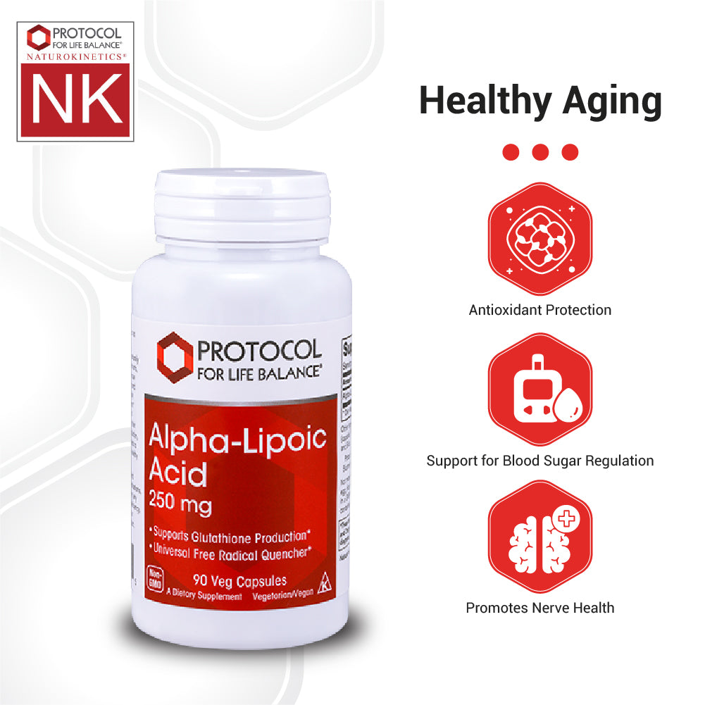 Protocol for Life Balance, Alpha-Lipoic Acid, 250 mg, 90 Veg Capsules Vitamins & Supplements Protocol For Life Balance