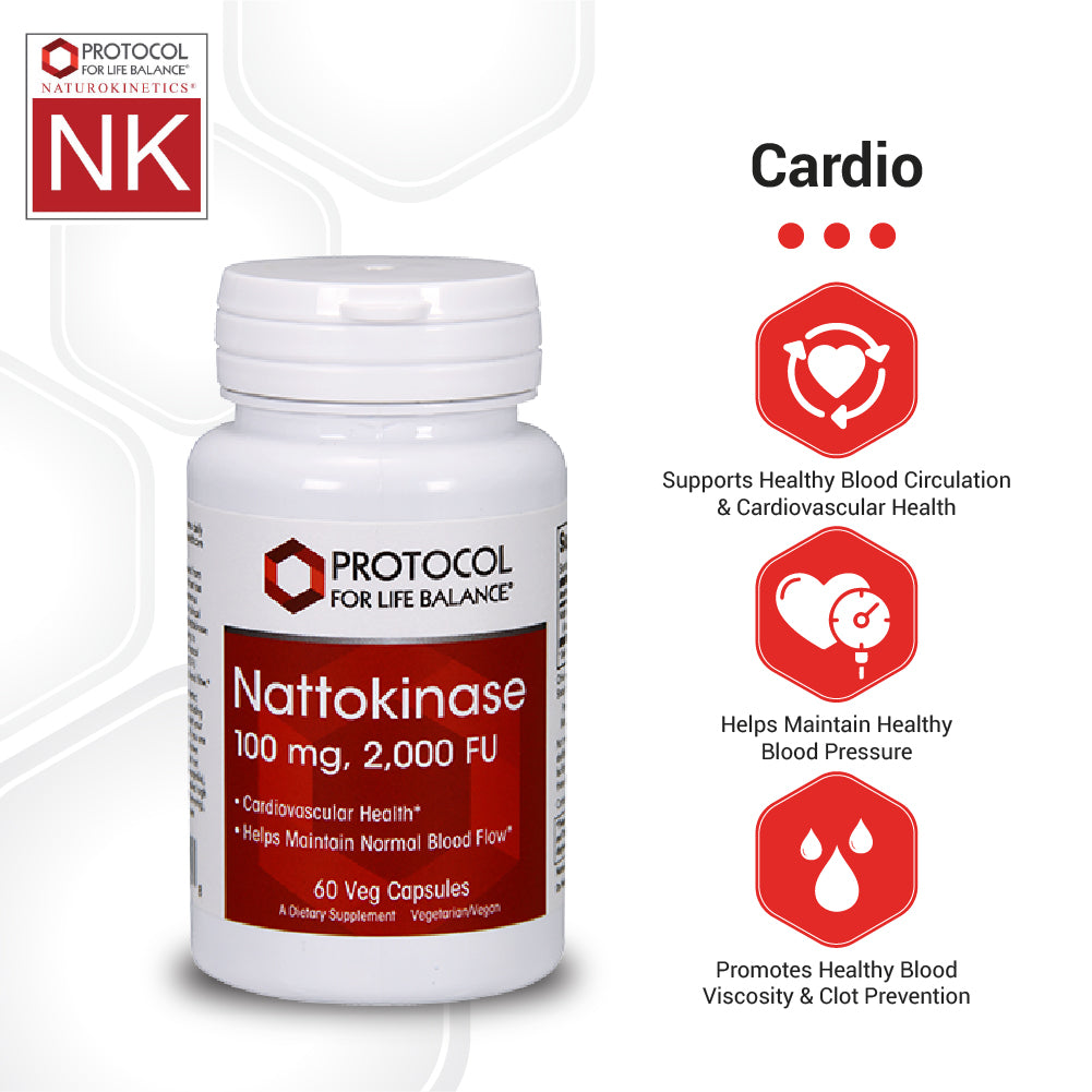 Protocol for Life Balance, Nattokinase, 60 Veg Capsules Vitamins & Supplements Protocol For Life Balance