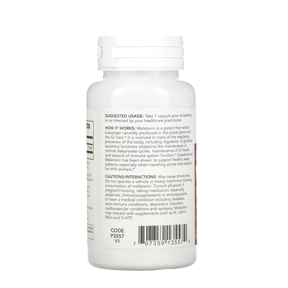 Protocol for Life Balance, Melatonin, Extra Strength, 10 mg, 100 Veg Capsules Healthy Sleep Protocol For Life Balance