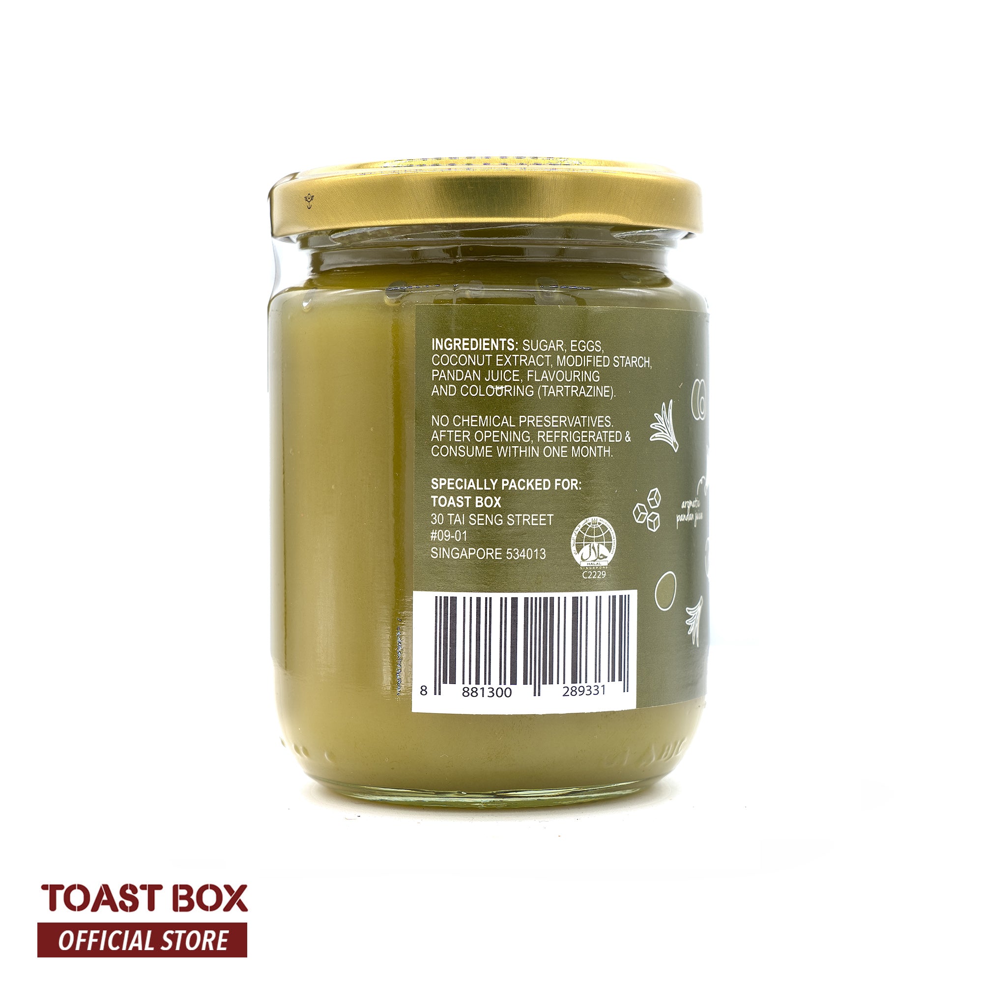 Toast Box Nonya Kaya 250gm Queen&