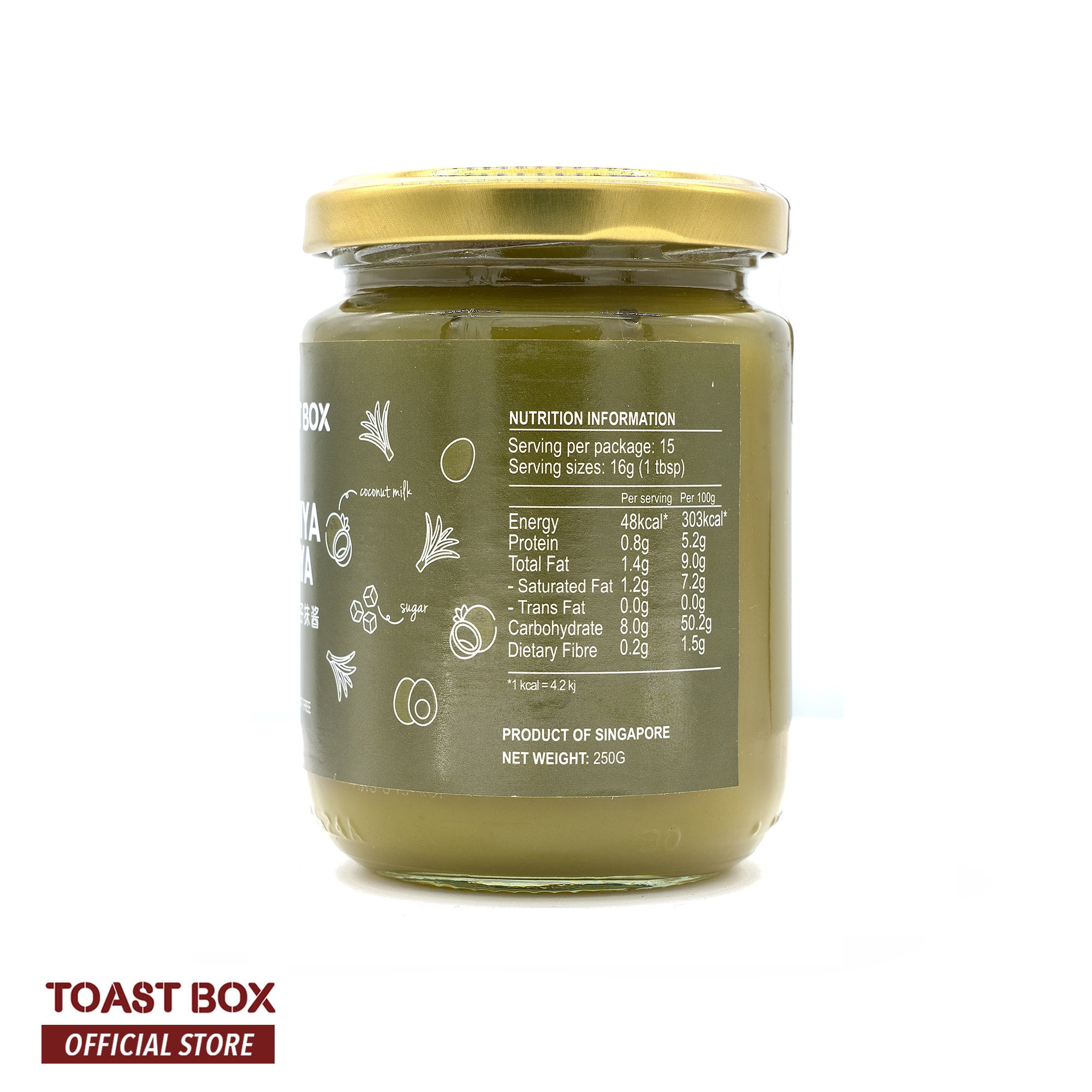 Toast Box Nonya Kaya 250gm Queen&