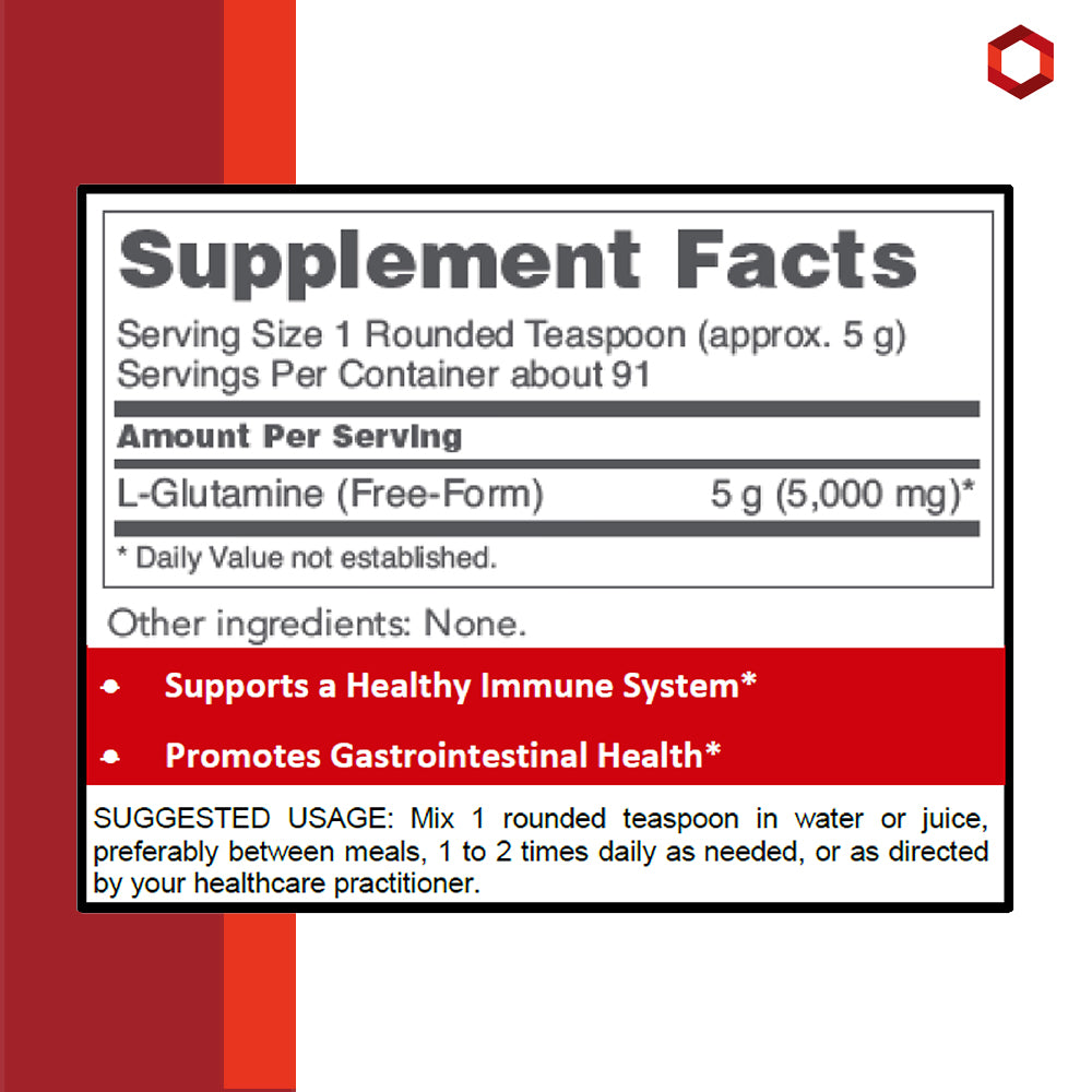 Protocol for Life Balance, L-Glutamine Pure Powder, 1 lb (454 g) Vitamins & Supplements Protocol For Life Balance