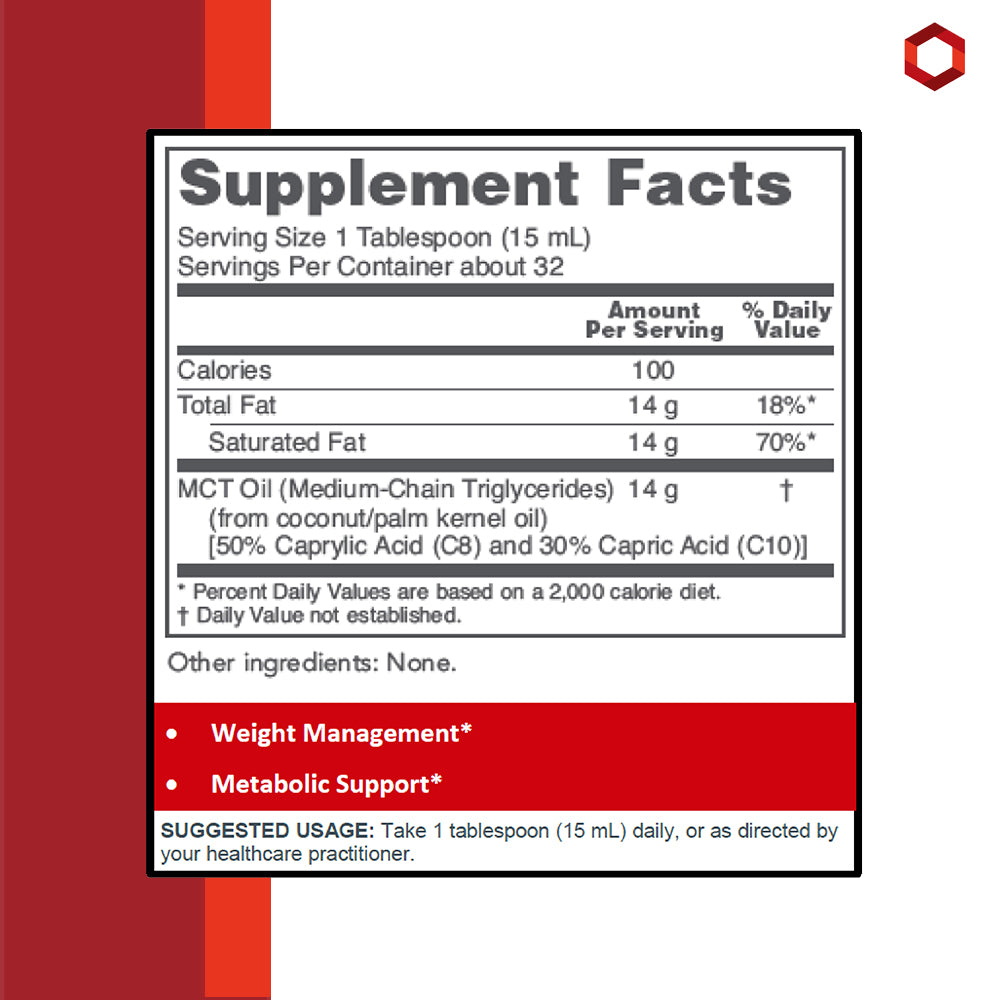 Protocol for Life Balance, Pure MCT Oil, 16 fl. oz. (473 mL) Vitamins & Supplements Protocol For Life Balance