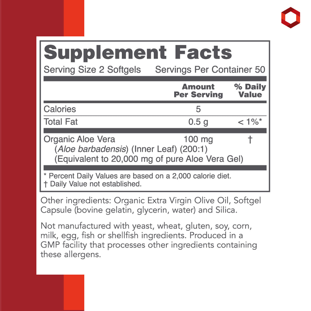 Protocol for Life Balance, Aloe Vera Gels, 100 Softgels Vitamins & Supplements Protocol For Life Balance