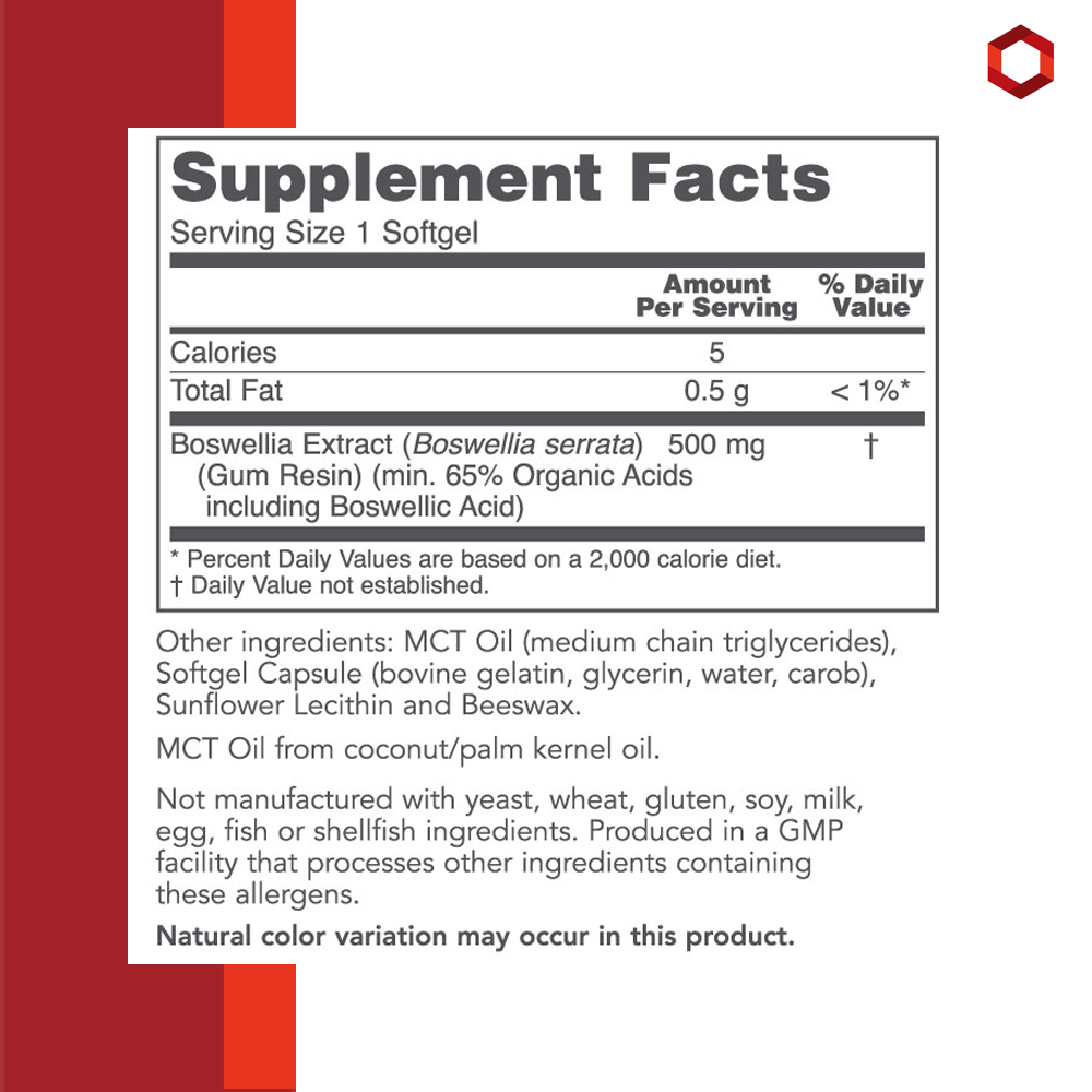 Protocol for Life Balance, Boswellia Extract, 500 mg, 90 Softgels Immune Support Protocol For Life Balance