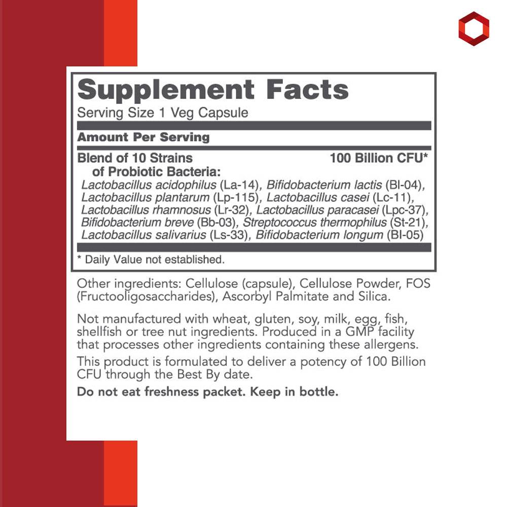 Protocol for Life Balance, ProtoDophilus, 100 Billion, 30 Veg Capsules Vitamins & Supplements Protocol For Life Balance