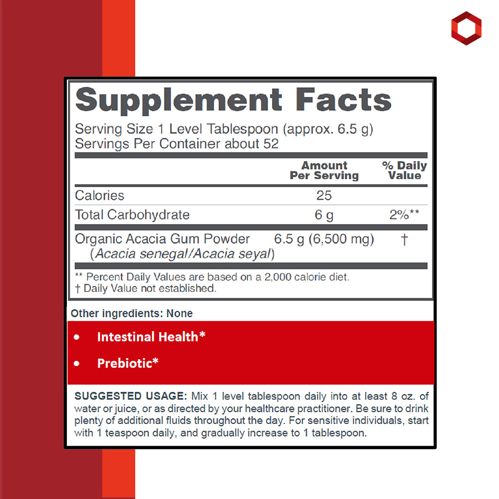 Protocol for Life Balance, Certified Organic Acacia Pure Powder, 12 oz (340 g) Vitamins & Supplements Protocol For Life Balance