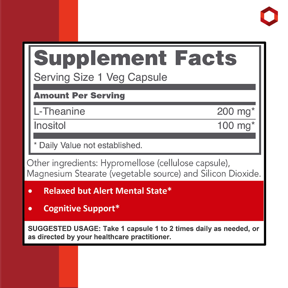 Protocol for Life Balance, L-Theanine, 200 mg , 60 Veg Capsules Vitamins & Supplements Protocol For Life Balance