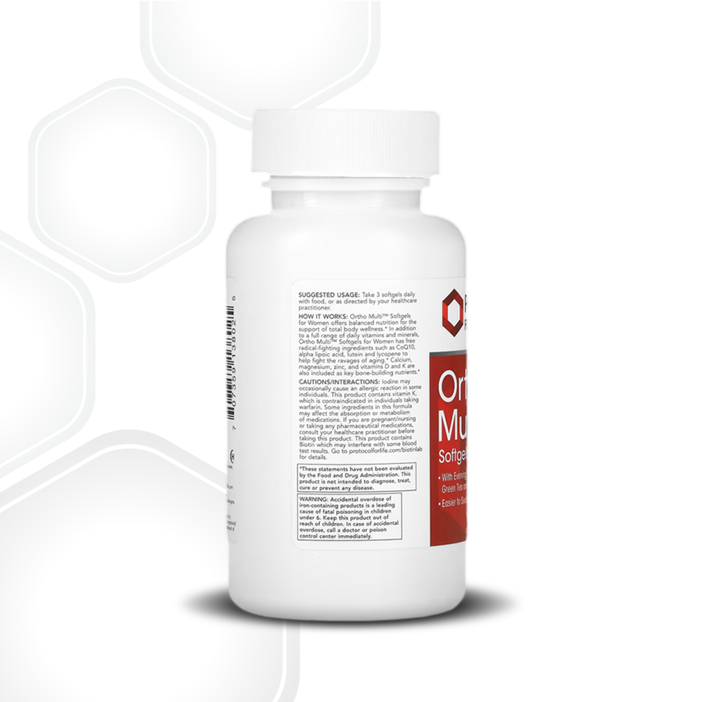 Protocol for Life Balance, Ortho Multi for Women, 90 Softgels Supplement Protocol For Life Balance