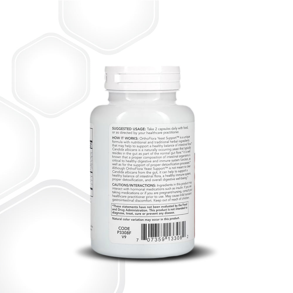 Protocol for Life Balance, OrthoFlora Yeast Support, 90 Veg Capsules Vitamins & Supplements Protocol For Life Balance