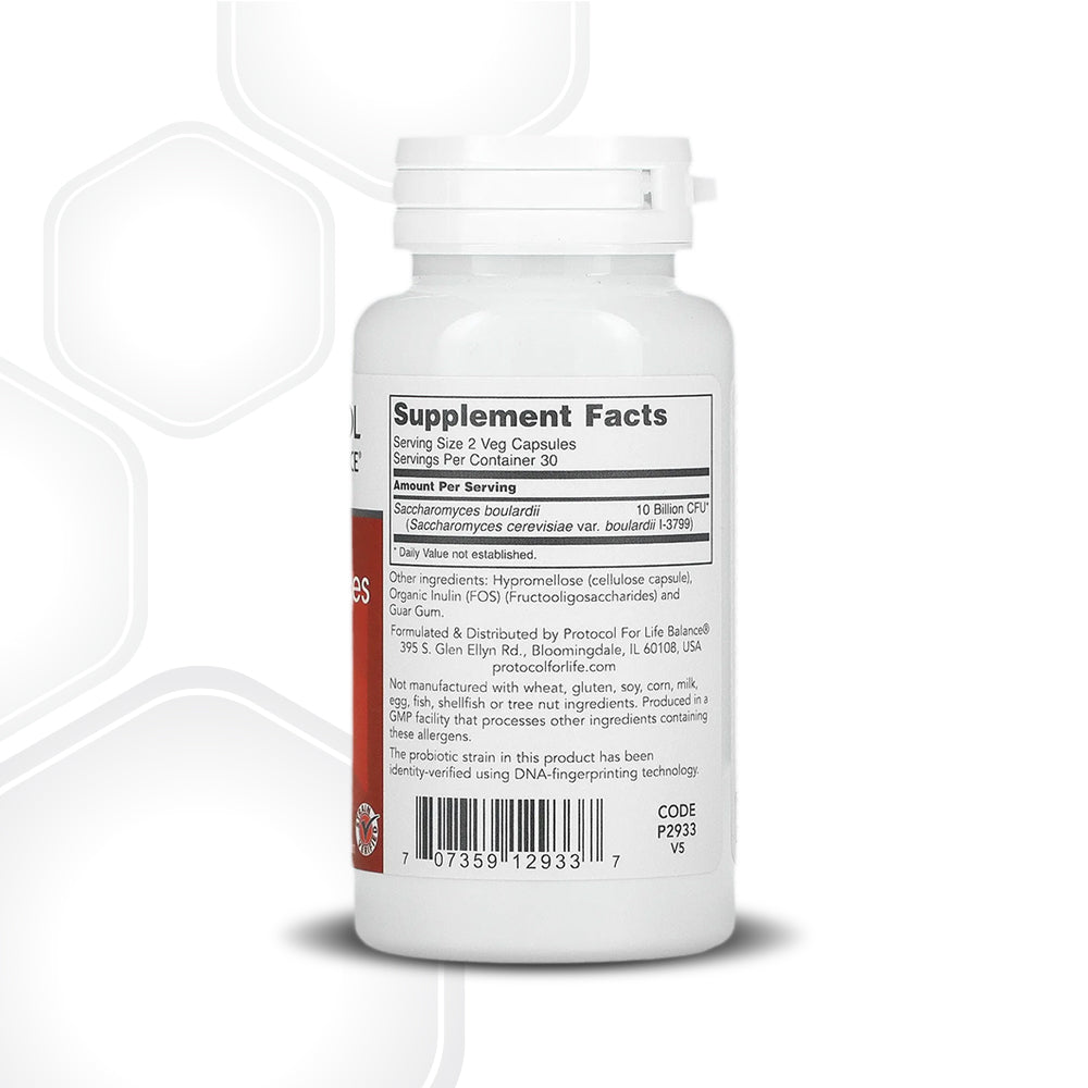 Protocol for Life Balance, Saccharomyces Boulardii, 60 Veg Capsules Vitamins & Supplements Protocol For Life Balance