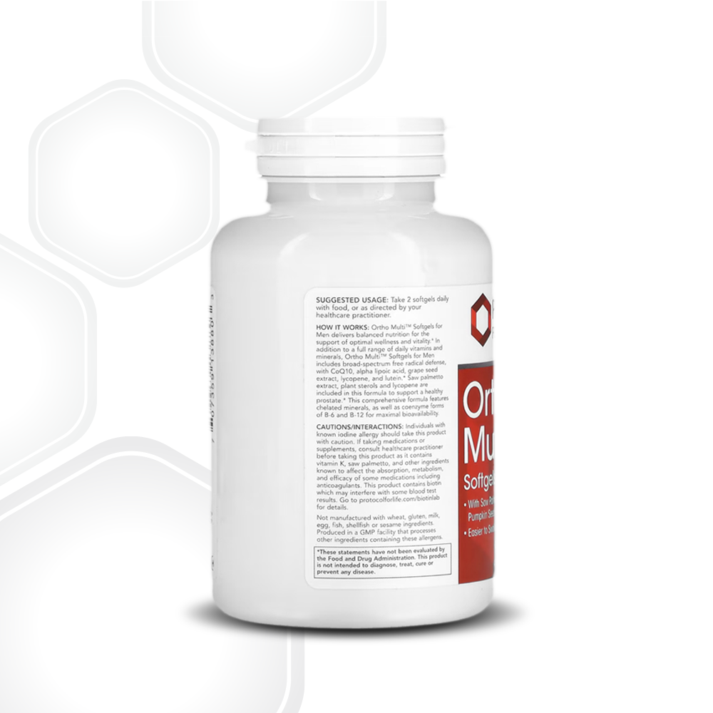 Protocol for Life Balance, Ortho Multi, Softgels for Men, 90 Softgels Supplement Protocol For Life Balance