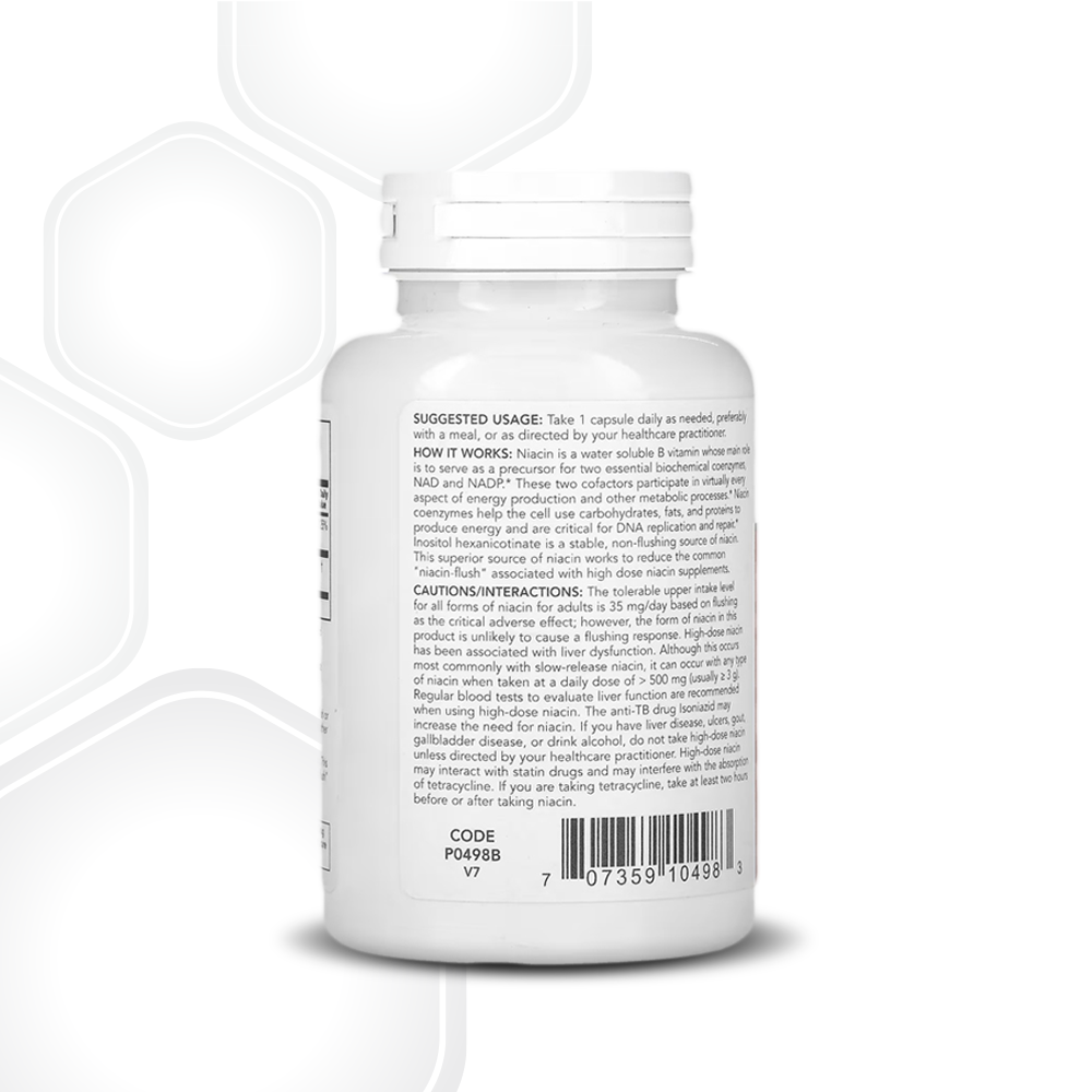 Protocol for Life Balance, Flush-Free Niacin, 500 mg, 90 Veg Capsules Vitamins & Supplements Protocol For Life Balance