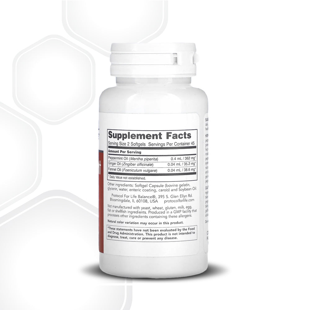 Protocol for Life Balance, Peppermint Oil G.I., 90 Softgels Vitamins & Supplements Protocol For Life Balance