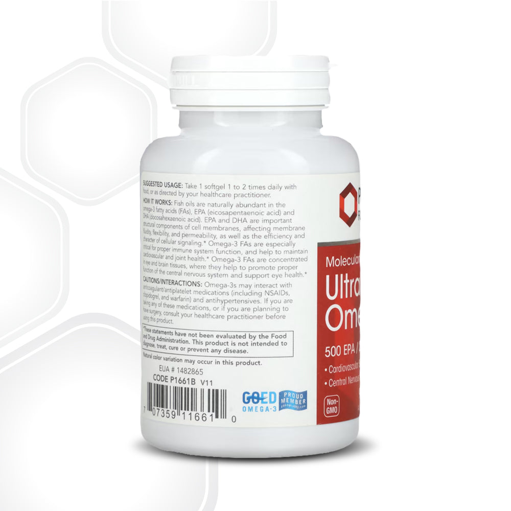 Protocol for Life Balance, Ultra Omega-3, 500 EPA / 250 DHA, 90 Softgels Vitamins & Supplements Protocol For Life Balance