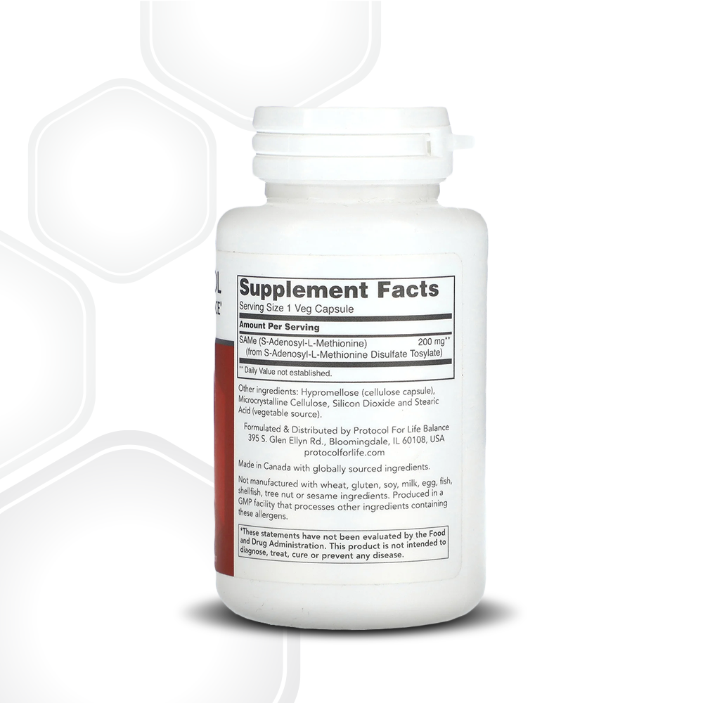 Protocol for Life Balance, SAMe , 200 mg, 60 Veg Capsules Joint Health Protocol For Life Balance