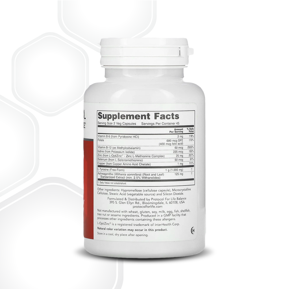 Protocol for Life Balance, Ortho Thyroid, 90 Veg Capsules Vitamins & Supplements Protocol For Life Balance
