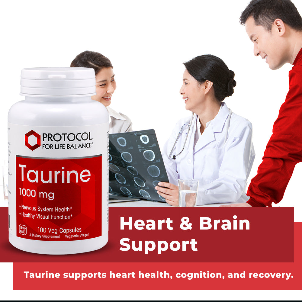 Protocol for Life Balance, Taurine, 1,000 mg, 100 Veg Capsules Supplement Protocol For Life Balance