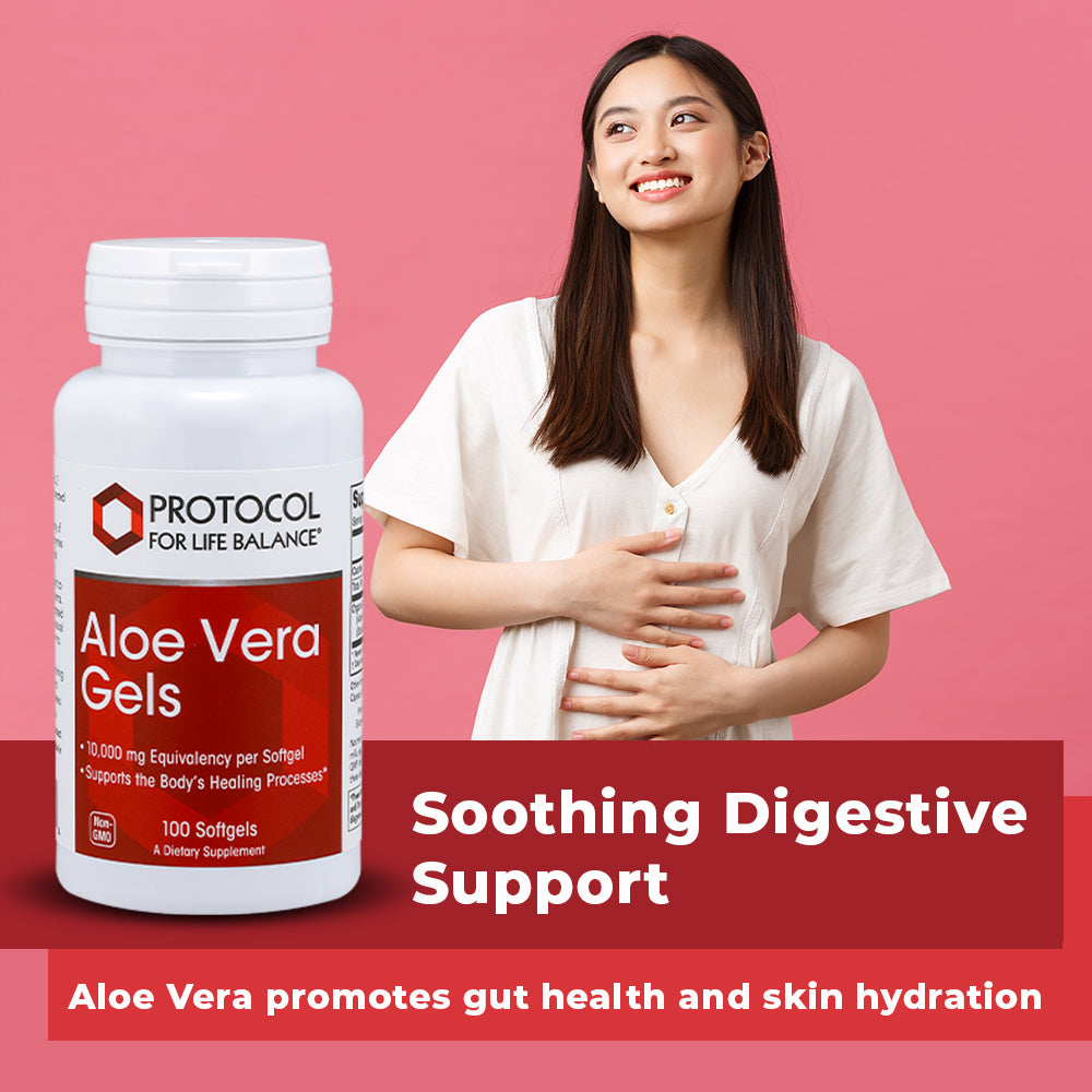 Protocol for Life Balance, Aloe Vera Gels, 100 Softgels Vitamins & Supplements Protocol For Life Balance