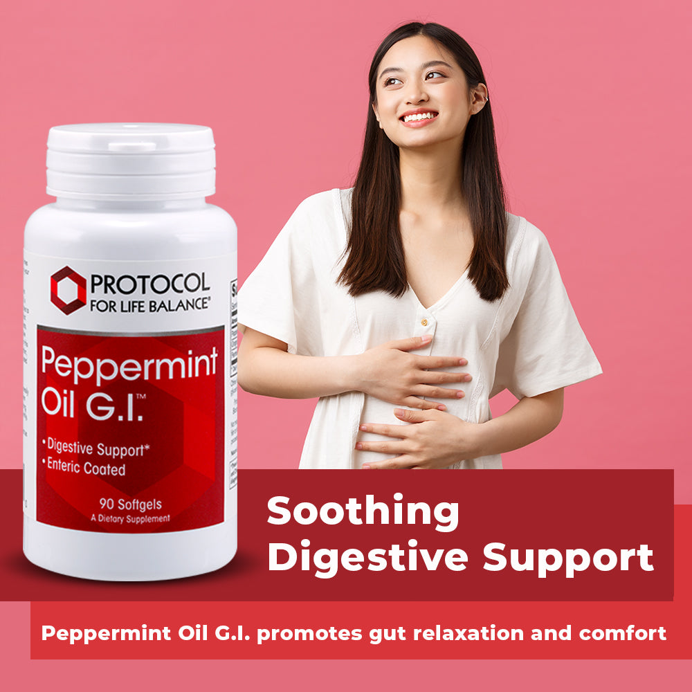 Protocol for Life Balance, Peppermint Oil G.I., 90 Softgels Vitamins & Supplements Protocol For Life Balance