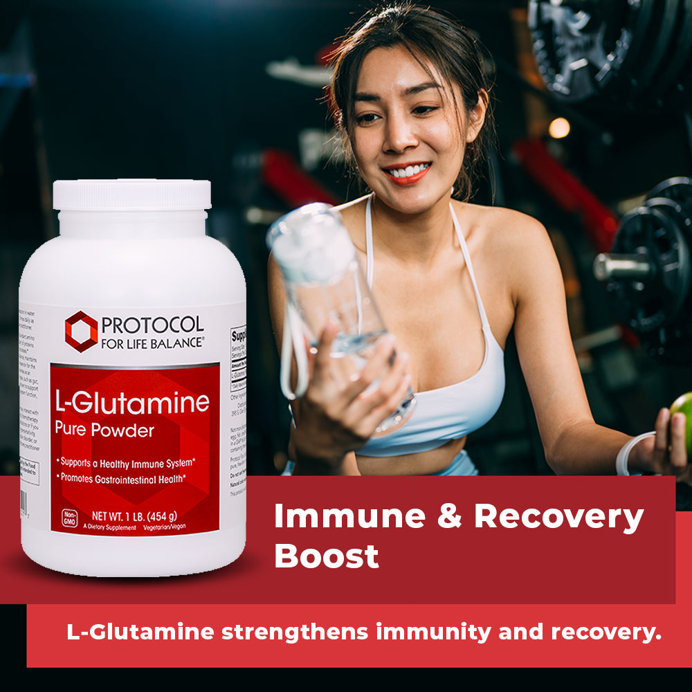Protocol for Life Balance, L-Glutamine Pure Powder, 1 lb (454 g) Vitamins & Supplements Protocol For Life Balance