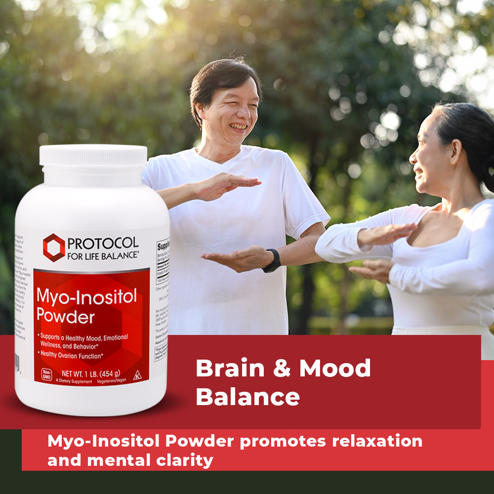 Protocol for Life Balance, Myo-Inositol Powder, 1 lb (454 g) Healthy Mood Protocol For Life Balance