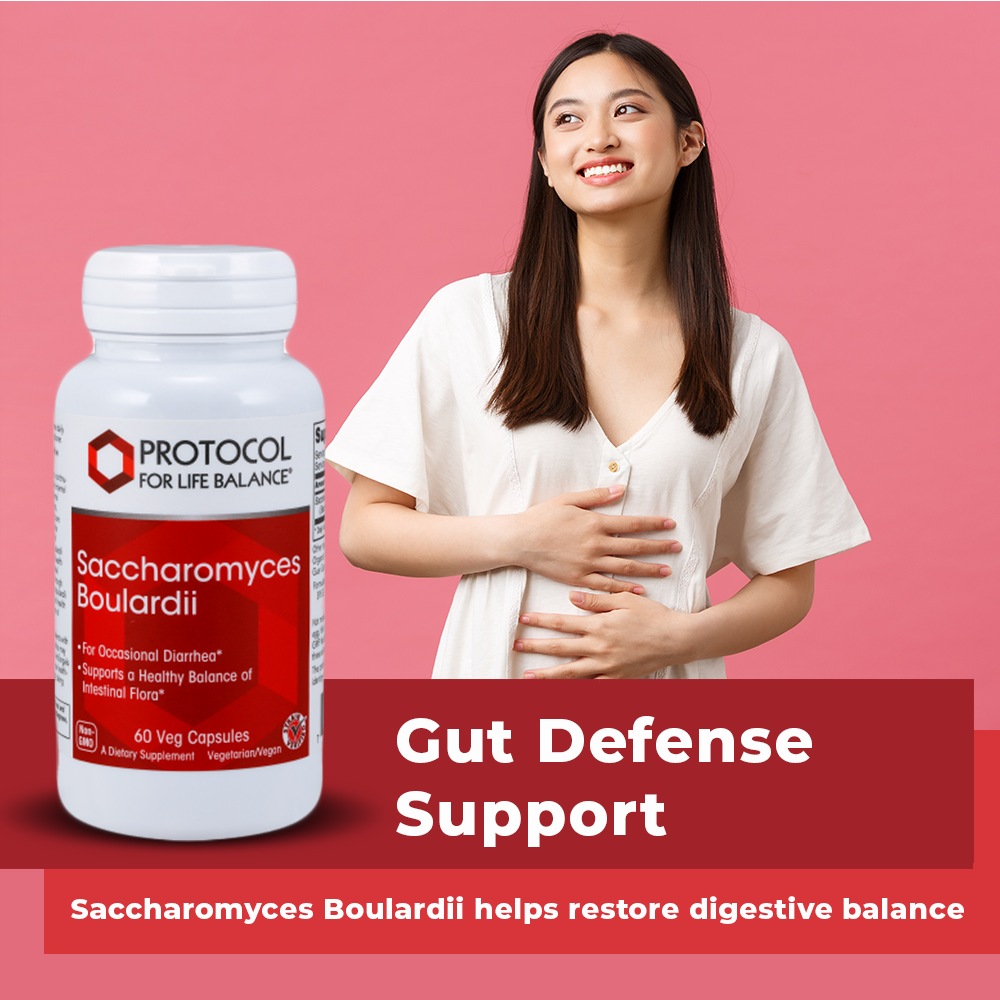 Protocol for Life Balance, Saccharomyces Boulardii, 60 Veg Capsules Vitamins & Supplements Protocol For Life Balance