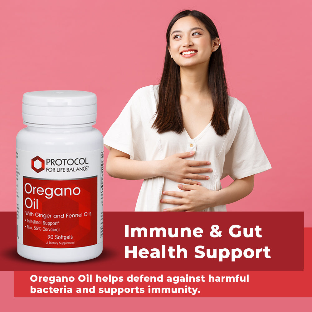 Protocol for Life Balance, Oregano Oil with Ginger and Fennel Oils, 90 Softgels