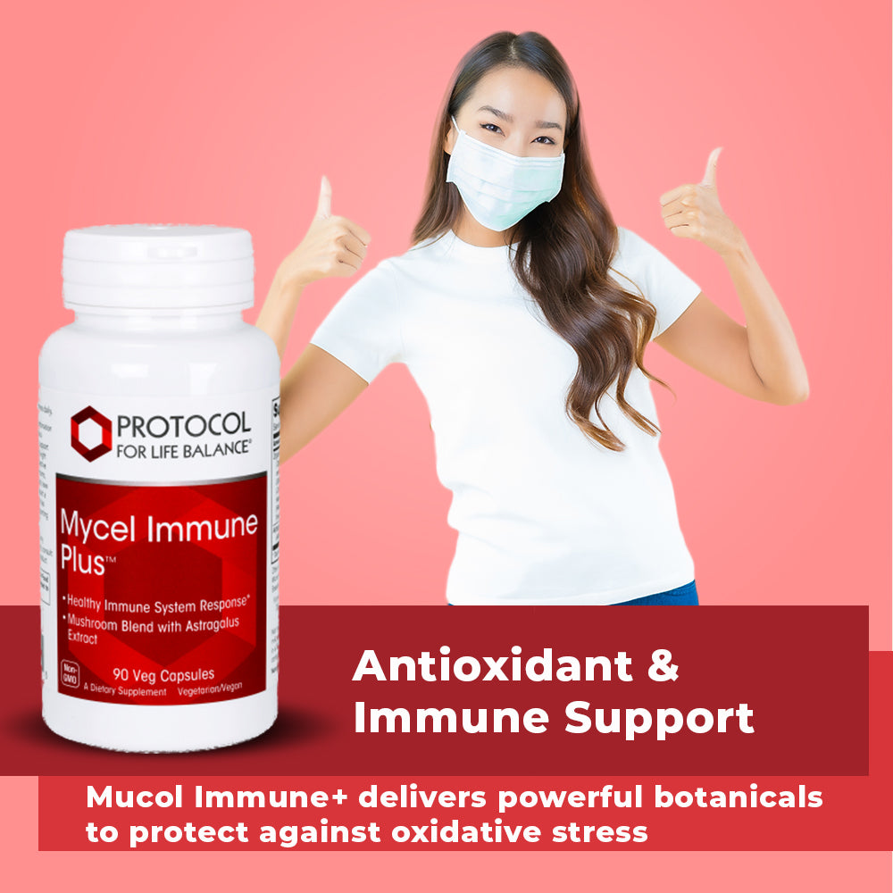 Protocol for Life Balance, Mycel Immune Plus, 90 Veg Capsules Vitamins & Supplements Protocol For Life Balance