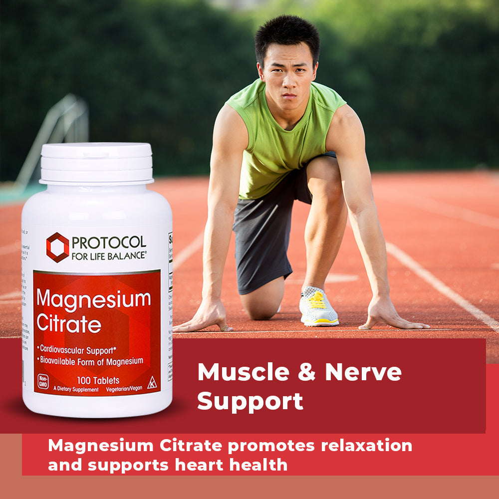Protocol for Life Balance, Magnesium Citrate, 100 Tablets Vitamins & Supplements Protocol For Life Balance