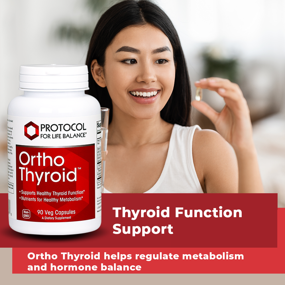 Protocol for Life Balance, Ortho Thyroid, 90 Veg Capsules Vitamins & Supplements Protocol For Life Balance