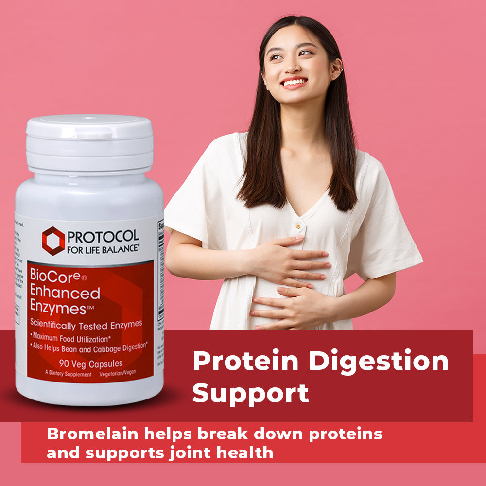 Protocol for Life Balance, BioCore Enhanced Enzymes, 90 Veg Capsules Vitamins & Supplements Protocol For Life Balance