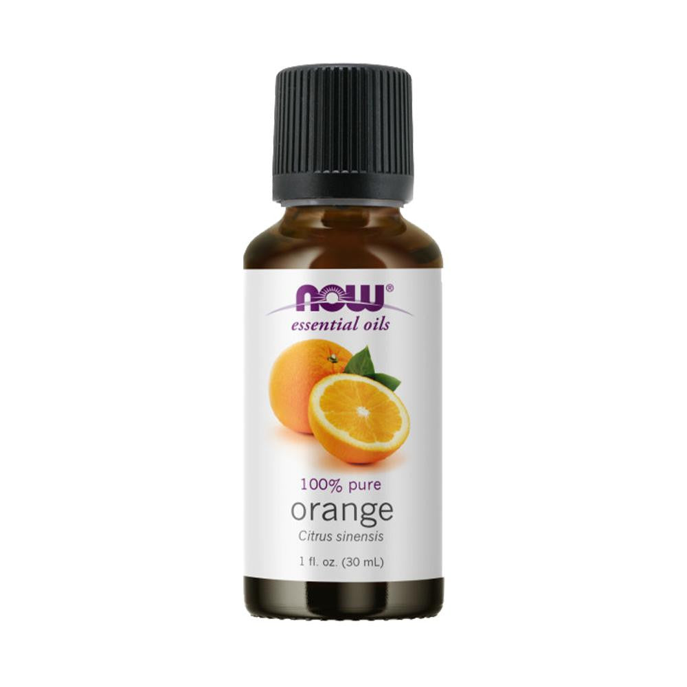 NOW FOODS Essential Oils, Orange Oil, Uplifting Aromatherapy Scent, Cold Pressed, 100% Pure, Vegan, Child Resistant Cap, 1-Ounce(30 ml) - Bloom Concept