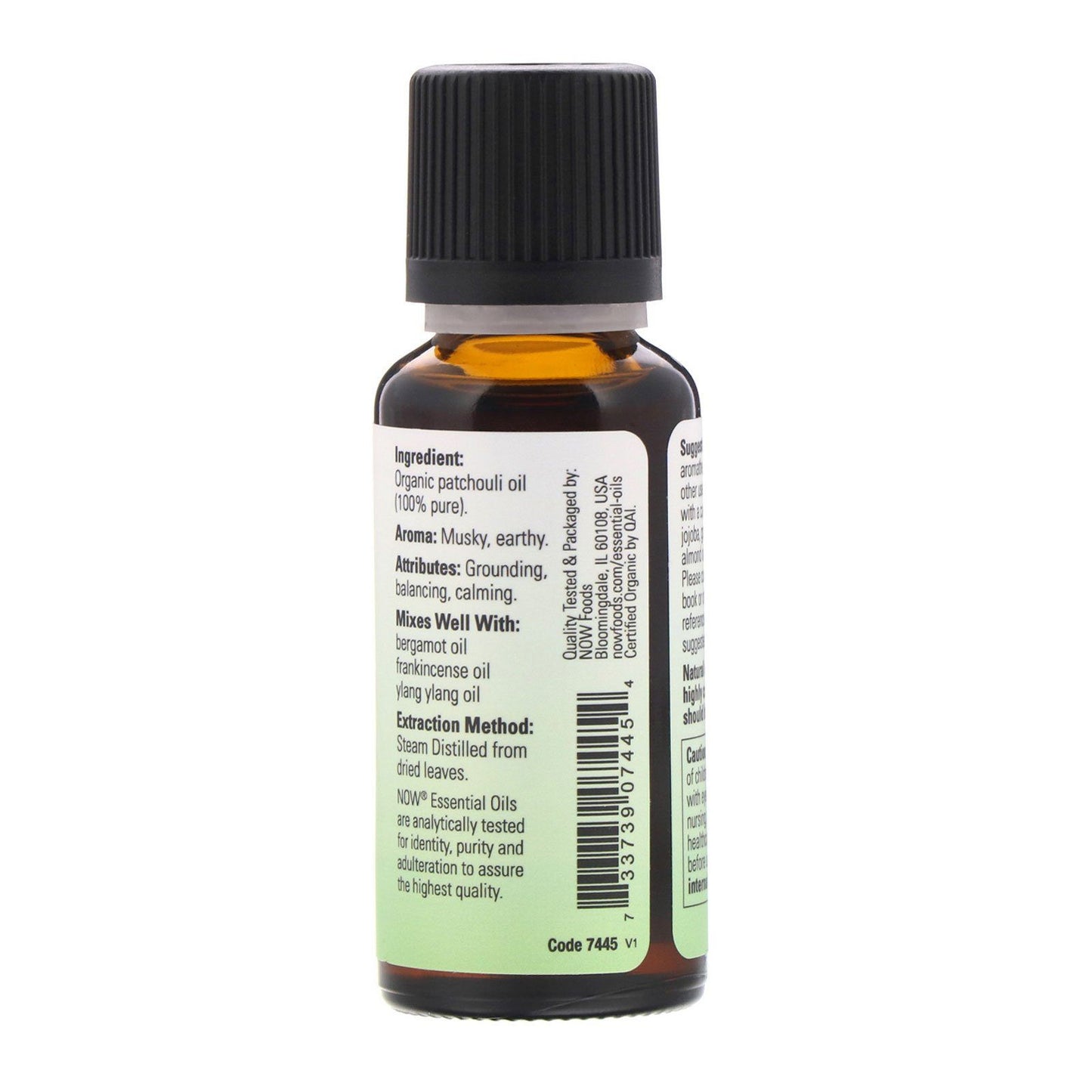 NOW Organic Patchouli Oil, Earthy Aromatherapy Scent, Steam Distilled, 100% Pure, (30ml) - Bloom Concept