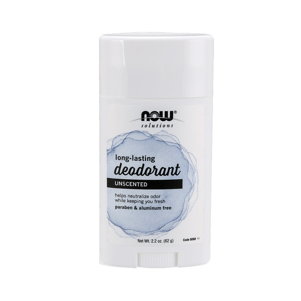 NOW Solutions, Long Lasting Deodorant, Unscented, Paraben & Aluminum Free, 2.2-Ounce (62 g) Personal Care NOW Foods USA