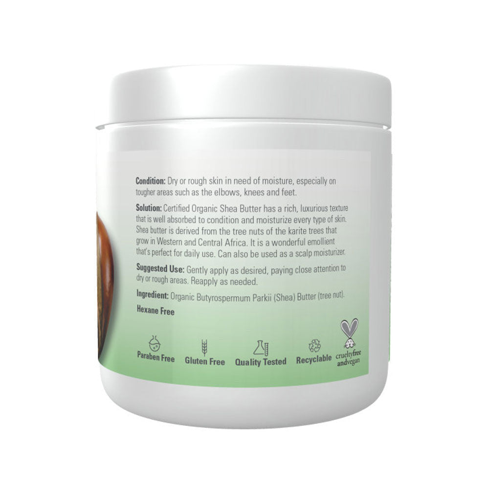 NOW Solutions, Certified Organic Shea Butter, Moisturizer For Rough And Dry Skin, 7-Ounce (207ml) - Bloom Concept