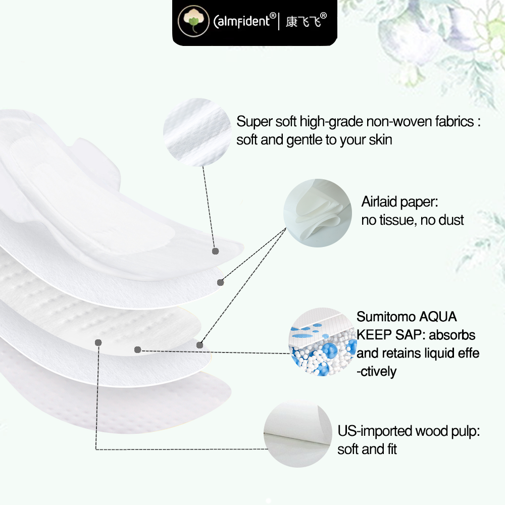 Calmfident Night Use *Sensitive Skin Series* Sanitary Napkin Pads 285mm (10pcs) - Bloom Concept