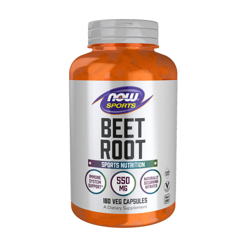 NOW Sports, Beet Root Veg, Sports Nutrition, Immune System Support*, 550 MG, Naturally Occurring Nitrates, 180 Veg Capsules Vitamins & Supplements NOW Foods USA