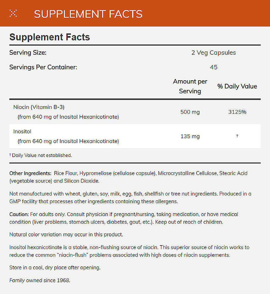 NOW Supplements, Niacin (Vitamin B-3) 250 mg, Flush-Free, Nutritional Health, 90 Veg Capsules - Bloom Concept