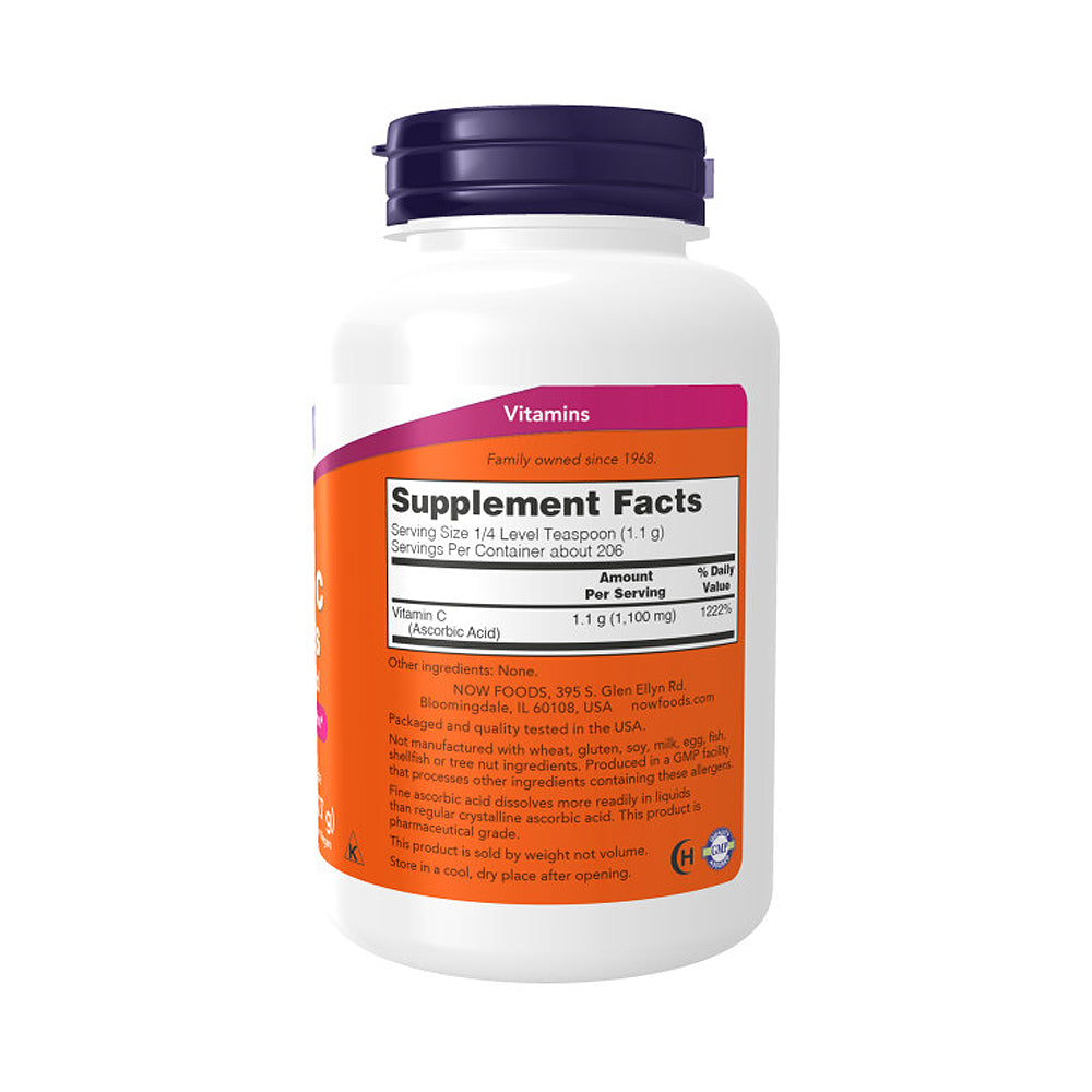 NOW Supplements, Vitamin C Crystals (Ascorbic Acid), Antioxidant Protection*, 8-Ounce - Bloom Concept