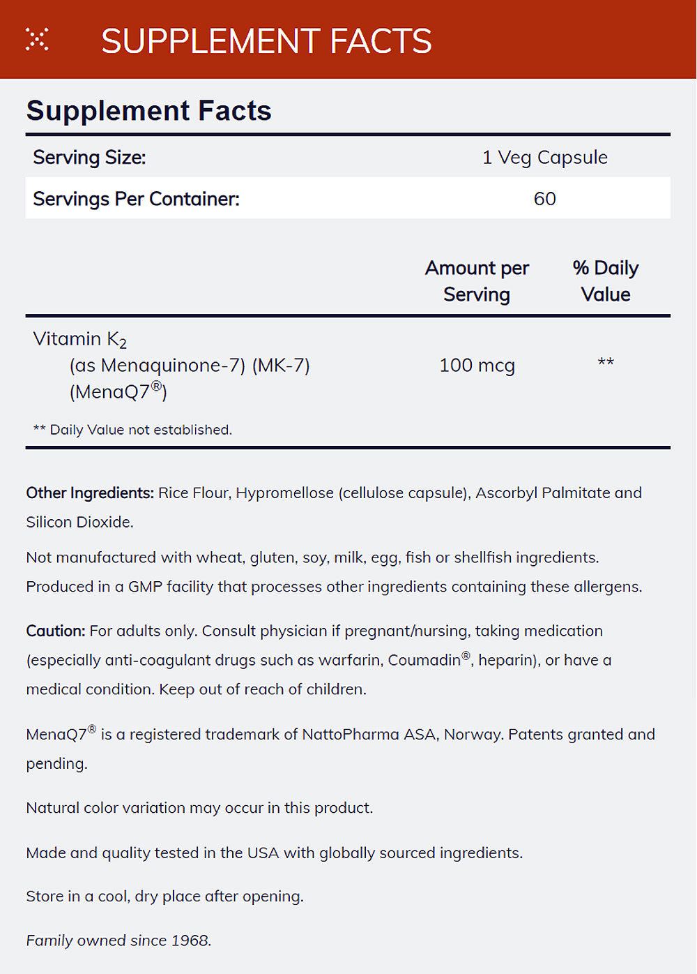 NOW Supplements, MK-7 Vitamin K-2 100 mcg, Cardiovascular Support*, Supports Bone Health*, 60 Veg Capsules - Bloom Concept