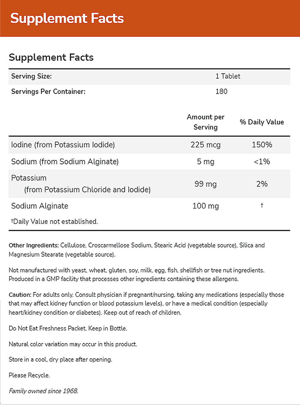 NOW Supplements, Potassium plus Iodine, Supports Electrolyte Balance*, Thyroid Support*, 180 Tablets - Bloom Concept
