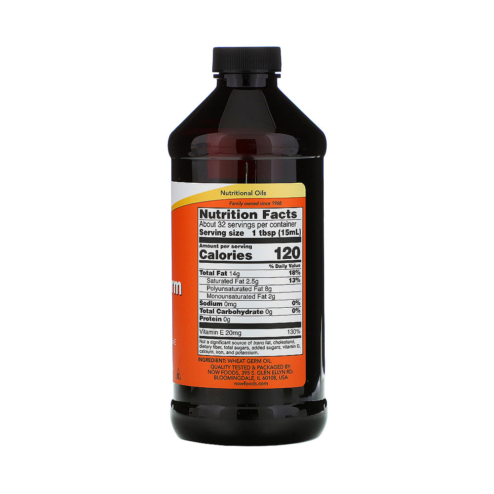 NOW Supplements, Wheat Germ Oil with Essential Fatty Acids (EFAs), Nutritional Oil, 16-Ounce (473 ml) - Bloom Concept