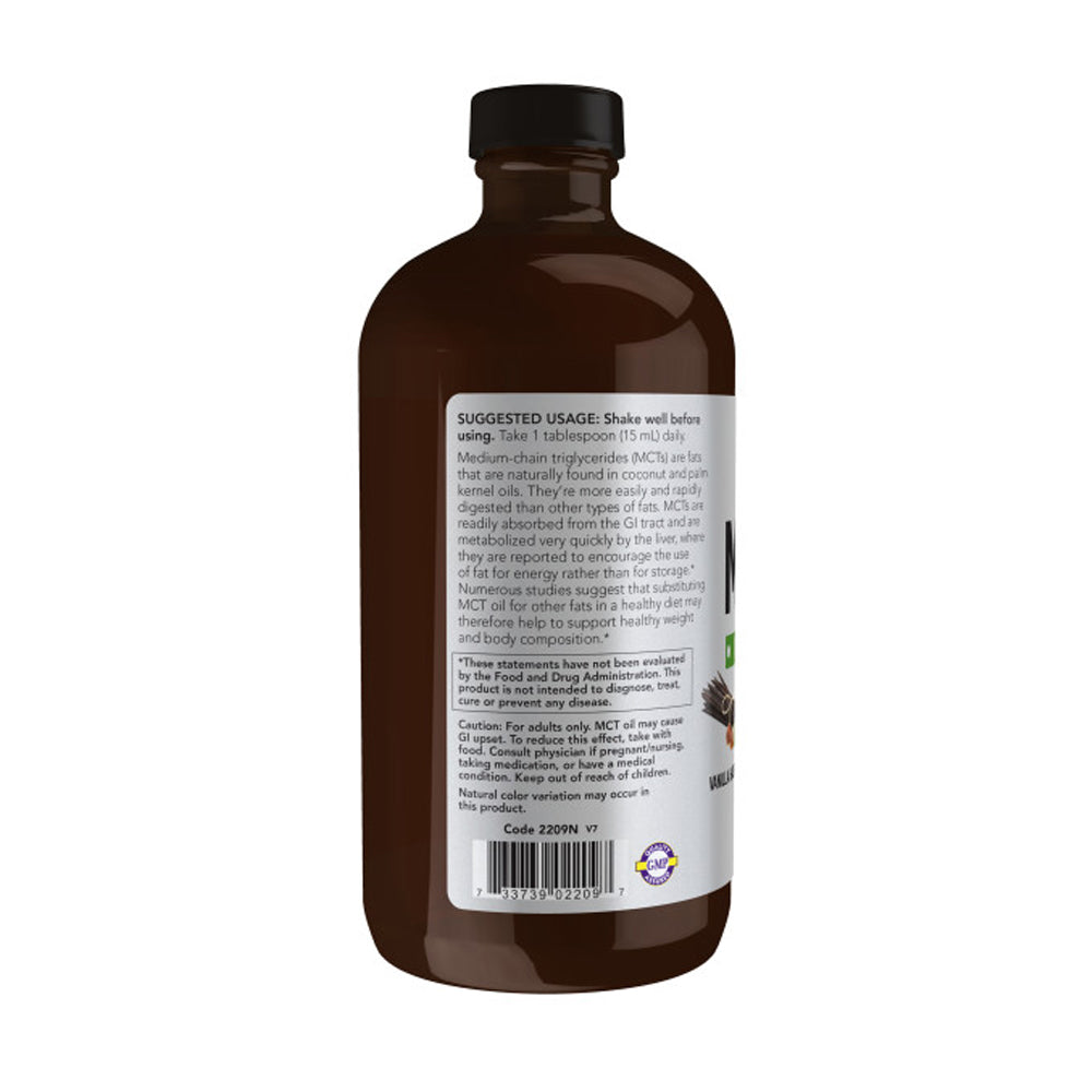 NOW Sports Nutrition, MCT (Medium-chain triglycerides) Oil, Vanilla Hazelnut, 16-Ounce Vitamins & Supplements NOW Foods USA