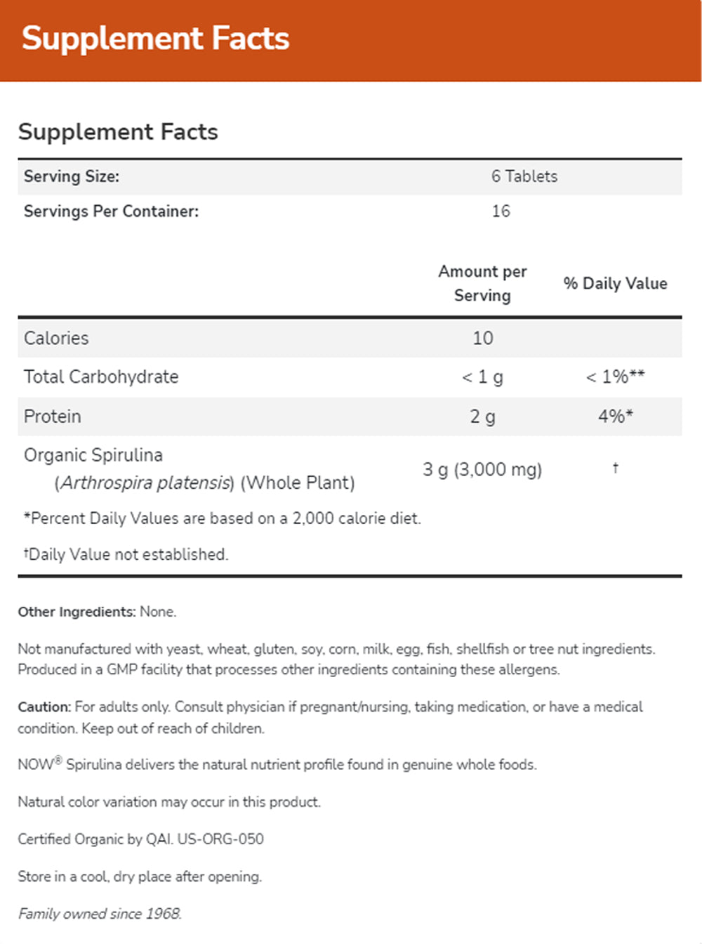 (30% OFF) NOW Supplements, Organic Spirulina 500 mg with Vitamins, Minerals and GLA (Gamma-Linolenic Acid), 500 Tablets--Best by 02/24 - Bloom Concept