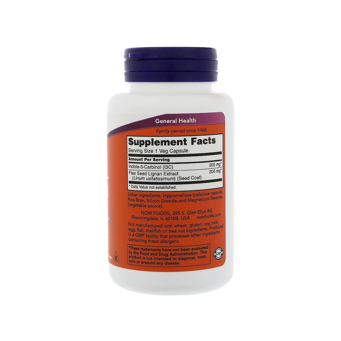 (30% OFF) NOW Supplements, Indole-3-Carbinol 200 mg with Flax Lignan Extract, 60 Veg Capsules - Bloom Concept